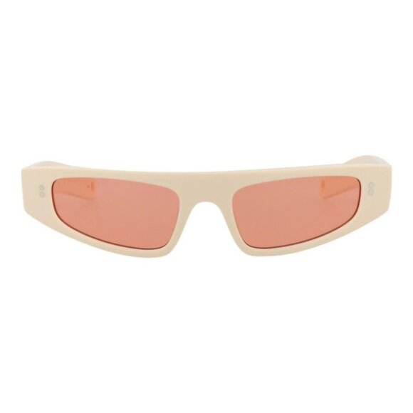 Gucci Womens Cat Eye Ivory Ivory Red Fashion Designer Eyewear - Picture 1 of 4